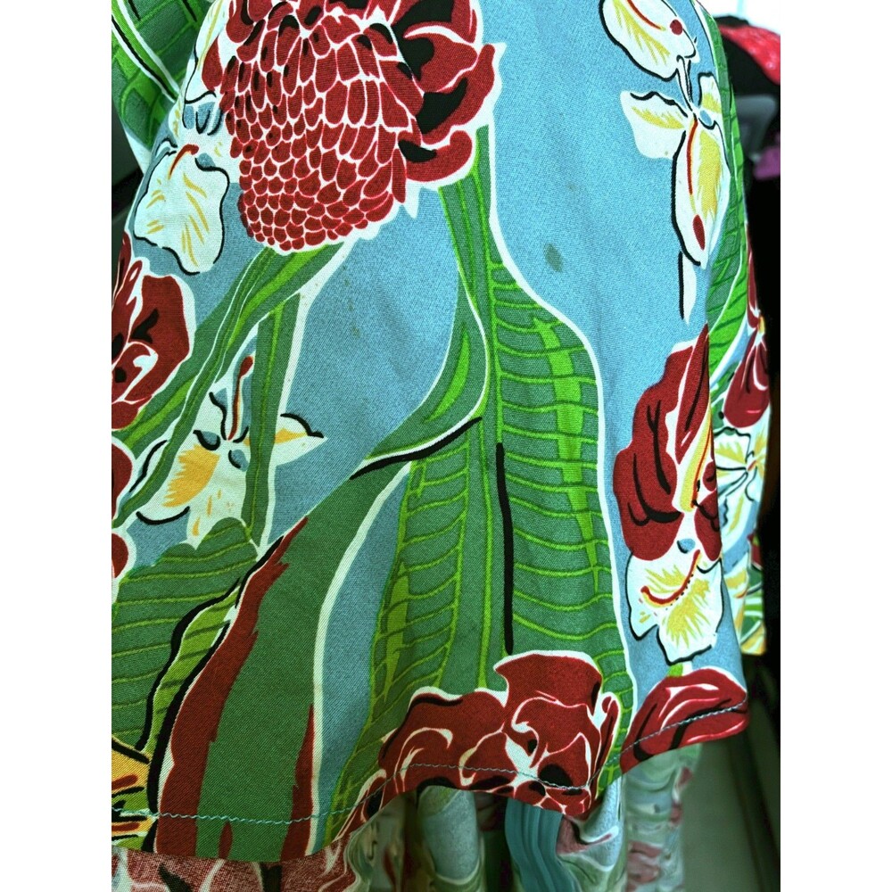 Trashy Diva Trixie Dress Womens S Hawaiian Tropical Floral Halter Retro Pinup - Picture 6 of 13